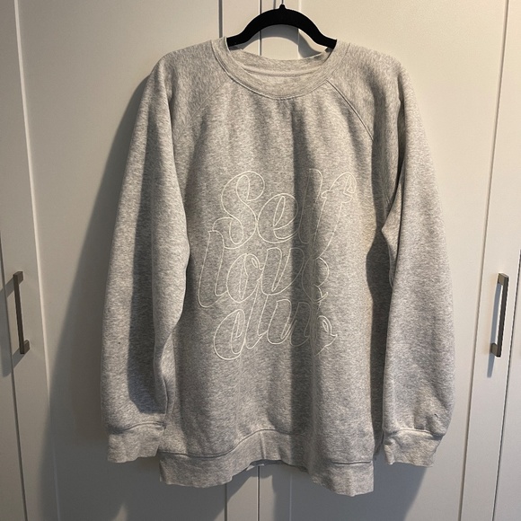 Brunette the Label Self Love Club Big Sister Crew Neck Sweatshirt - Picture 2 of 4